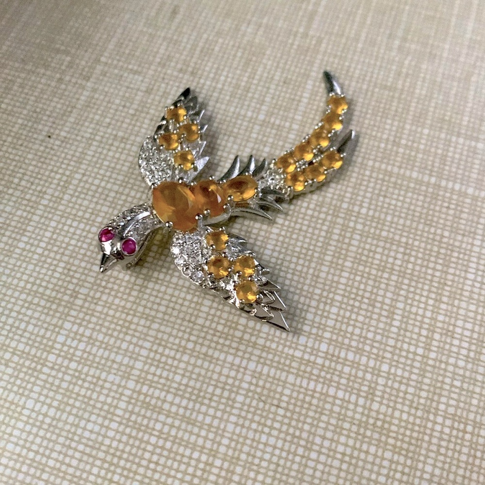 New Golden Yellow quartz pendant
